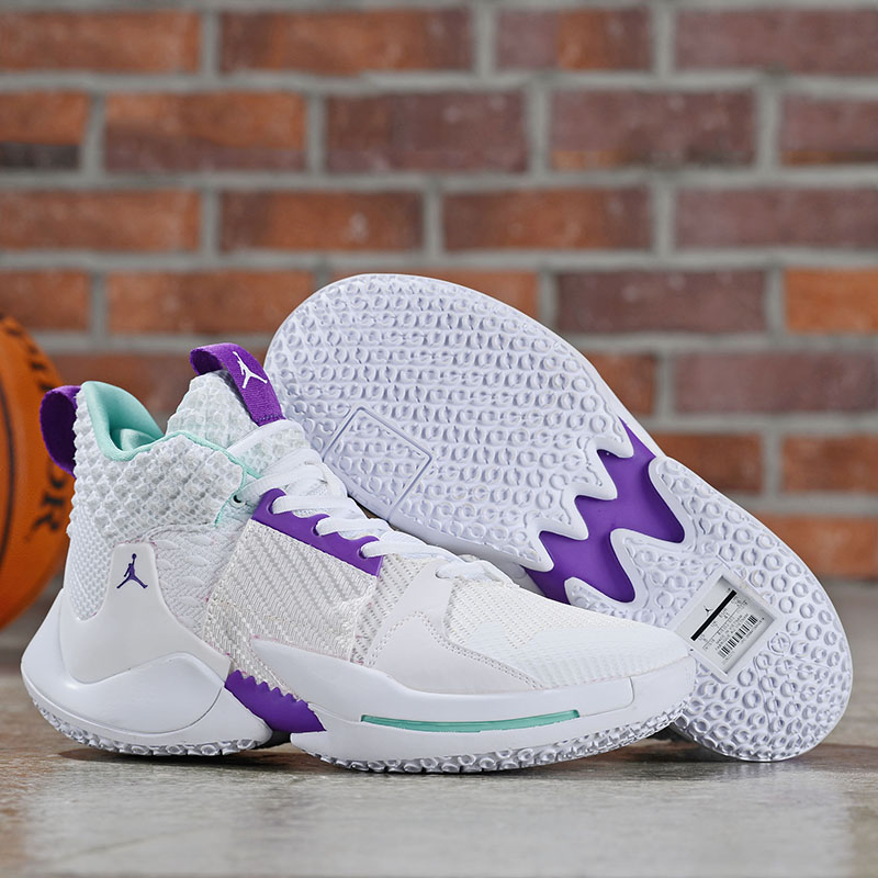 Jordan Why Not Zer0.2 White Purple Blue Shoes